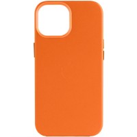 Шкіряний чохол Leather Case (AAA) with MagSafe для Apple iPhone 14 Pro Max (6.7'') Оранжевый (38038)