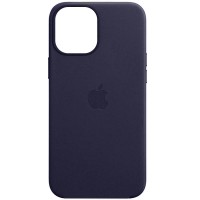 Шкіряний чохол Leather Case (AAA) with MagSafe для Apple iPhone 14 Pro Max (6.7'') Синий (39955)