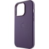 Шкіряний чохол Leather Case (AAA) with MagSafe для Apple iPhone 14 Pro Max (6.7'') Фіолетовий (39957)