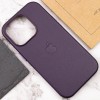 Шкіряний чохол Leather Case (AAA) with MagSafe для Apple iPhone 14 Pro Max (6.7'') Фіолетовий (39957)
