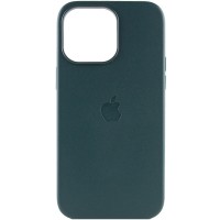 Шкіряний чохол Leather Case (AAA) with MagSafe для Apple iPhone 14 Pro (6.1'') Зелёный (39961)