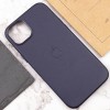 Шкіряний чохол Leather Case (AAA) with MagSafe для Apple iPhone 14 (6.1'') Синій (39958)