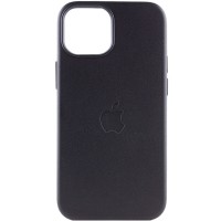 Шкіряний чохол Leather Case (AAA) with MagSafe для Apple iPhone 14 (6.1'') Синий (39959)