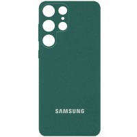 Чохол Silicone Cover Full Camera (AA) для Samsung Galaxy S23 Ultra Зелений (38631)