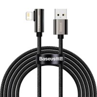 Дата кабель Baseus Legend Series Elbow USB to Lightning 2.4A (1m) (CALCS-01) Черный (38654)