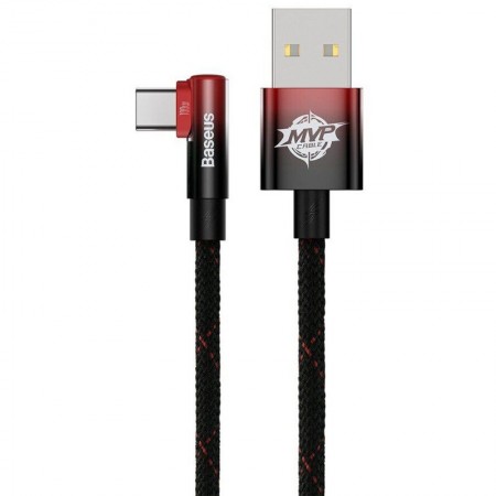 Дата кабель Baseus MVP 2 Elbow-shaped USB to Type-C 100W (2m) (CAVP000520) Черный (38659)
