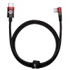 Дата кабель Baseus MVP 2 Elbow-shaped Type-C to Type-C 100W (1m) (CAVP000620) Чорний (38657)