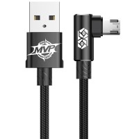 Дата кабель Baseus MVP Elbow Micro-USB Cable 1.5A (2m) (CAMMVP-B) Чорний (38662)