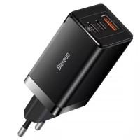 СЗУ Baseus GaN5 Pro 65W 2Type-C+USB 100W EU (CCGP12020) Чорний (38668)