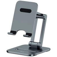 Підставка для телефону Baseus Biaxial Foldable Metal Stand (LUSZ000013) Серый (38688)