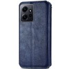 Шкіряний чохол книжка GETMAN Cubic (PU) для Xiaomi Redmi Note 12 4G Синій (38752)