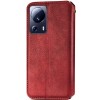 Шкіряний чохол книжка GETMAN Cubic (PU) для Xiaomi 13 Lite Красный (38754)