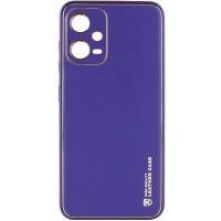 Шкіряний чохол Xshield для Xiaomi Poco X5 5G / Redmi Note 12 5G Фиолетовый (40112)