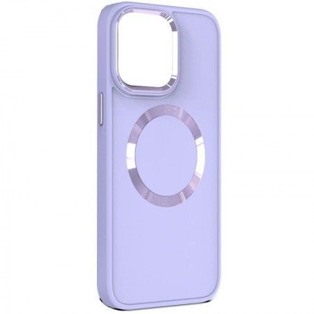 TPU чохол Bonbon Metal Style with MagSafe для Apple iPhone 11 (6.1'') Сиреневый (40939)