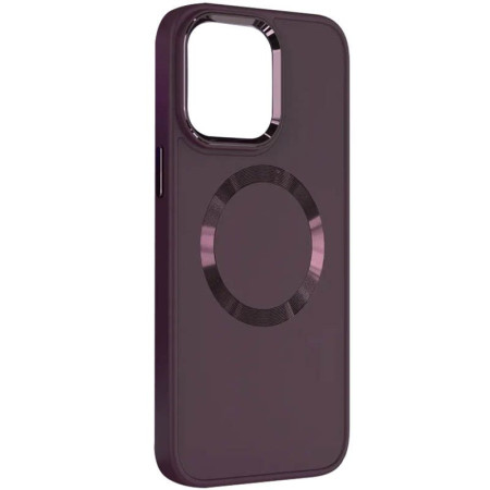 TPU чохол Bonbon Metal Style with MagSafe для Apple iPhone 11 (6.1'') Бордовий (40935)