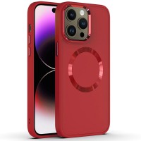 TPU чохол Bonbon Metal Style with MagSafe для Apple iPhone 12 Pro Max (6.7'') Красный (39232)