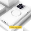 TPU чохол Bonbon Metal Style with MagSafe для Apple iPhone 13 (6.1'') Белый (39236)