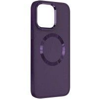 TPU чохол Bonbon Metal Style with MagSafe для Apple iPhone 13 (6.1'') Фіолетовий (40945)