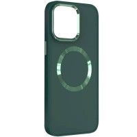 TPU чохол Bonbon Metal Style with MagSafe для Apple iPhone 14 (6.1'') Зелёный (40954)