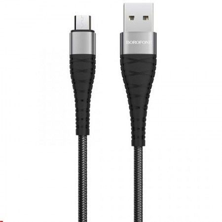 Дата кабель Borofone BX32 Munificent USB to MicroUSB (1m) Черный (40993)