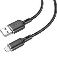 Дата кабель Borofone BX90 Cyber USB to MicroUSB (1m) Черный (40995)