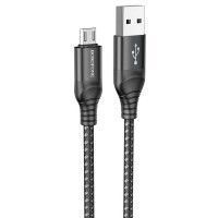 Дата кабель Borofone BX56 Delightful USB to Micro-USB (1m) Чорний (41032)