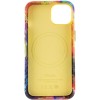 Шкіряний чохол Colour Splash для Apple iPhone 14 Plus (6.7'') Помаранчевий (39110)