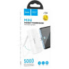 Портативний зарядний пристрій Power Bank Hoco J106 Pocket Lightning 5000 mAh Білий (41036)