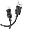 Дата кабель Hoco X88 Gratified USB to Micro-USB (1m) Черный (41048)