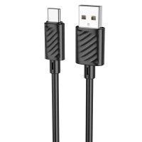 Дата кабель Hoco X88 Gratified USB to Type-C (1m) Чорний (41052)