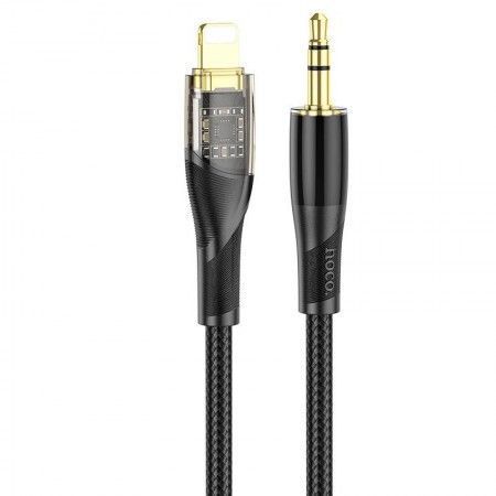 Аудіо кабель Aux Hoco UPA25 (AUX 3.5 to Lightning) (1m) Чорний (41064)