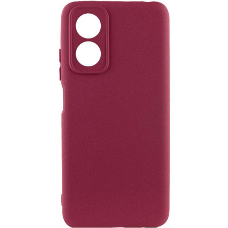 Чохол Silicone Cover Lakshmi Full Camera (A) для Oppo A17 Бордовий (41091)