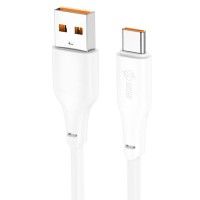 Дата кабель Hoco X93 Force USB to Type-C 100W (1m) Білий (41116)