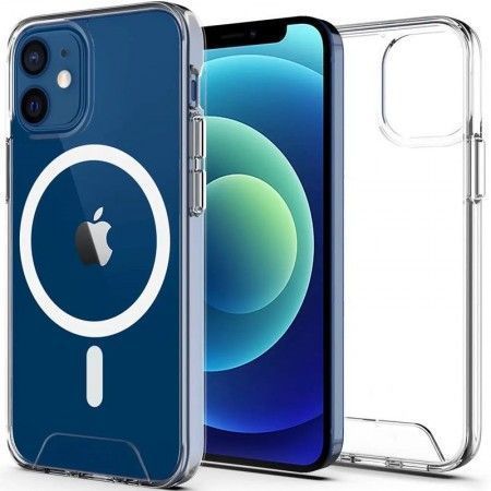 Чохол TPU Space Case with MagSafe для Apple iPhone 11 (6.1'') Прозорий (41387)