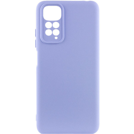 Чохол Silicone Cover Lakshmi Full Camera (AAA) для Xiaomi Redmi Note 11 (Global) / Note 11S Бузковий (39714)