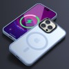 TPU+PC чохол Metal Buttons with MagSafe Colorful для Apple iPhone 14 Pro (6.1'') Блакитний (40213)