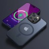 TPU+PC чохол Metal Buttons with MagSafe Colorful для Apple iPhone 14 Pro (6.1'') Синій (39824)