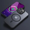TPU+PC чохол Metal Buttons with MagSafe Colorful для Apple iPhone 14 Pro (6.1'') Чорний (39827)