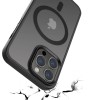TPU+PC чохол Metal Buttons with MagSafe Colorful для Apple iPhone 14 Pro Max (6.7'') Черный (39832)