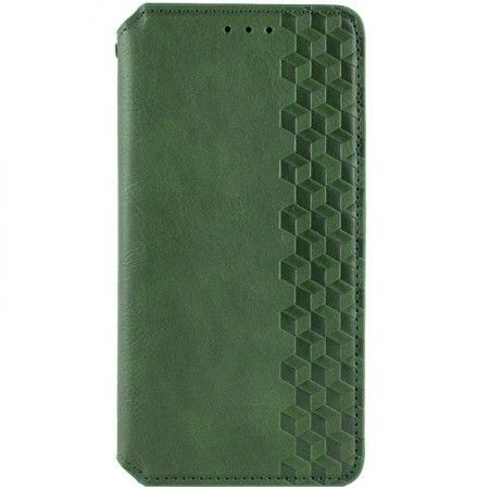 Шкіряний чохол книжка GETMAN Cubic (PU) для Samsung Galaxy A24 4G Зелений (41950)
