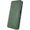 Шкіряний чохол книжка GETMAN Cubic (PU) для Samsung Galaxy A24 4G Зелений (41950)