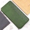 Шкіряний чохол книжка GETMAN Cubic (PU) для Xiaomi Redmi Note 12S Зелений (41952)
