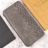 Шкіряний чохол книжка GETMAN Cubic (PU) для Xiaomi Redmi Note 12S Сірий (40324)