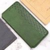 Шкіряний чохол книжка GETMAN Cubic (PU) для Xiaomi Redmi 12 Зелений (44320)