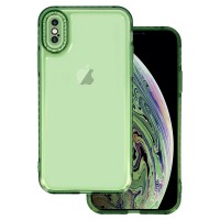 Чохол TPU Starfall Clear для Apple iPhone X / XS (5.8'') Зелений (40406)