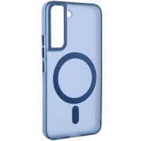 Чохол TPU Lyon frosted with MagSafe для Samsung Galaxy S22 Голубой (42880)