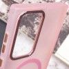 Чохол TPU Lyon frosted with MagSafe для Samsung Galaxy S22 Ultra Розовый (42883)