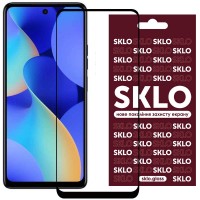 Захисне скло SKLO 3D (full glue) для TECNO Spark 10 Pro Черный (40470)