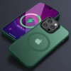 TPU+PC чохол Metal Buttons with MagSafe Colorful для Apple iPhone 12 Pro / 12 (6.1'') Зелёный (40494)