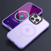 TPU+PC чохол Metal Buttons with MagSafe Colorful для Apple iPhone 12 Pro Max (6.7'') Сиреневый (40507)